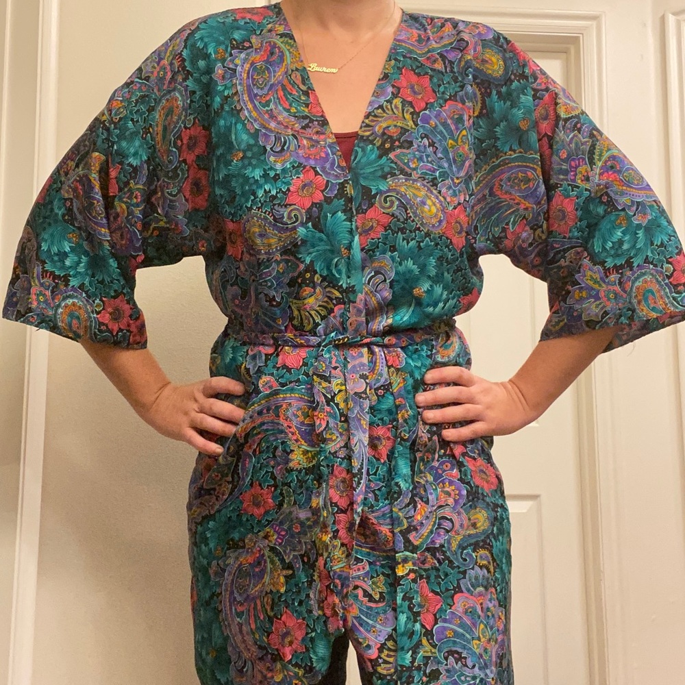 California Miss Paisley Robe VINTAGE